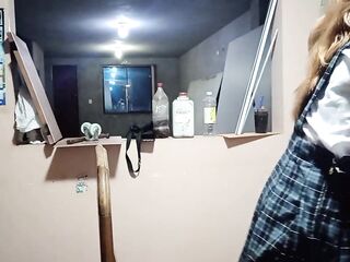 The had to take a carpentry class, but this babe not ever thought that babe would end up being nailed hard.