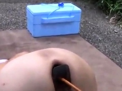 Japanese Girl Extreme Outdoors Enema