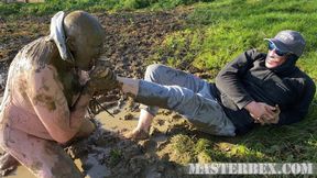 Extreme muddy foot domination - Master Bex - MP4 SD