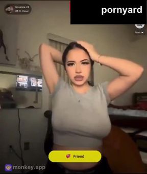 Curvy blonde teen gives a webcam amateur reaction in her adult solo
