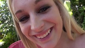 Tattooed teen Staci Jaxxx loves big cock outdoors
