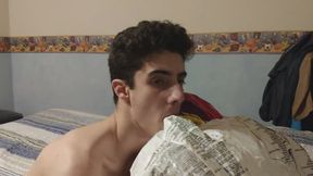 Inflatable unicorn blow up, ride and cum