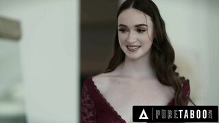 PURE TABOO Big Titty Brunette Teen Hazel Moore Nervously Gives It Up To Her Sex-Starved Stepdaddy