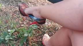 New high heels pumping pedals and going full throttle (3)