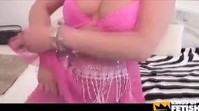 Thai mature woman pleasuring herself with oversized vibrator before receiving her furry crotch ravaged