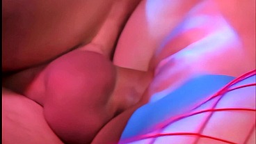 Mysti May Blowjob and Facial in Fishnet Lingerie