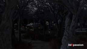 Alloween Orgy on the Bare Ground - Pumpkin Patch Pleasure: a Secret Orgy in the Graveyard