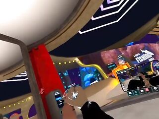 Homo femboy stroking in vrchat