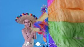 Skinny teen Kristy May enjoys a sexy fuck fiesta