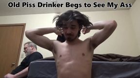 Evil Red Boy 18+ Begs for a Glimpse of My Ass in Raunchy Piss Scene