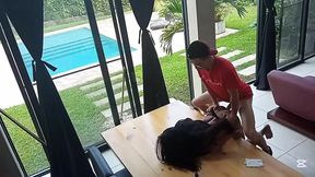 Trans Girl Colombiana Gets Fucked on the Tablet Ando Sofa Bed