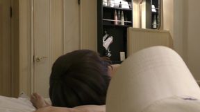 A mature woman gets creampied by a man other than her husband. Even with her wrinkled skin, her lewdness only increases.