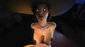 Alcina Boobjob - Vampire Giantess CGI Video Game Parody Titfuck