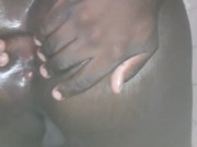 Black boy shakes big fat ass