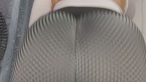 My different positions for releasing all my farts, so wet and trapped in my tight leggings