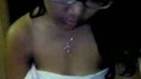 Chubby teeny Malaysian gf rides my cock with her hairy pussy