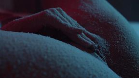 Snow Falling on My Tits and Pussy - Softcore Christmas Tease Closeup