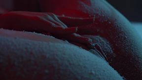 Snow Falling on My Tits and Pussy - Softcore Christmas Tease Closeup