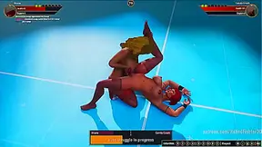 Brina Fights Candy Crush with Seductive Moves in Naughty 3D Battle