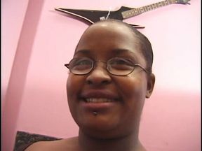 Horny babe enjoys getting her tight cunt banged hard by a huge dick