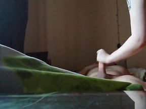 Cum in mouth after riding