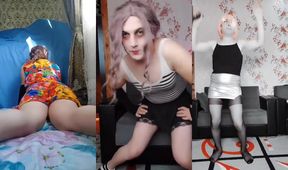Bend Over Big Ass Sissy Gets Filthy White Blonde Femboy