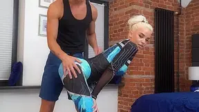 Fit Blonde Lara Frost Enjoys a DP at Fitness Coaches Flat GP2119 - AnalVids