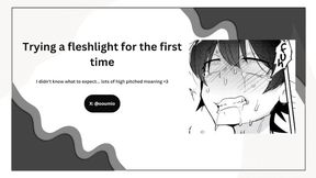 Trying a fleshlight for the first time...