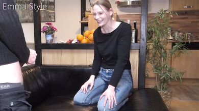 Blonde German milf gets piss soaked and pounded into squirting orgasm