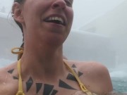 snow and hot water vlog