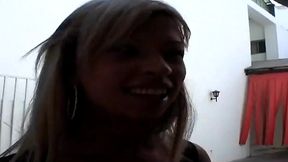 transgender girl blonde barbie pickup and fuck in santiago de chile filmed by nikki montero