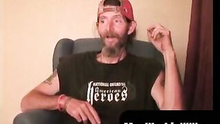 MenWorkinXXX.com - Bearded mature guy shows off his impressive dick and jerks off har