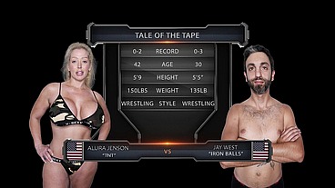 Alura Jenson vs Jay West Mixed Wrestling