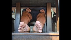 Candid view of my soles while sitting