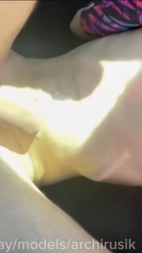 Fucked to cum ! Gentle femboy on the highway fucks a taxi driver for a ride !   Clip 3