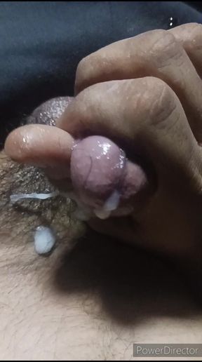 Playing My Cute Dick with Come
