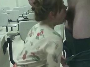 She Sucks His Cock In The Classroom