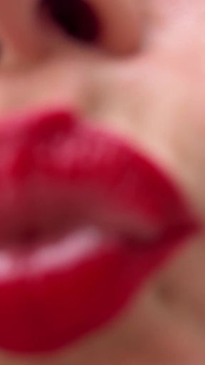 Giantess Lips, Mouth, Tongue Fetish 4K