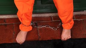 ciu508 - Tillie cuffed to the stove