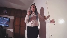 Sophie Putting On Her Lip Stick