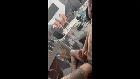 Smoking GF watches her take a rough DP and butt drill