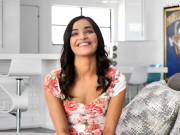 FIRST SCENE EVER! Petite 19 Year Old Latina Emily Willis Takes A Huge Cock