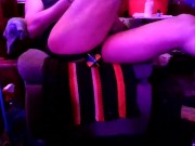 play evening oiling, pumping, dildo ass play edging