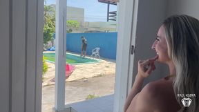piscineiro fode a esposa do patrao loira gostosa