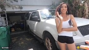 Ginger Bytes Gets Wild in Her Garage - POV Fun with Curly Hair and Big Boobs!