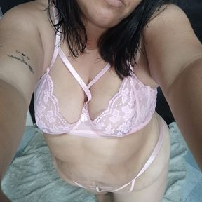 Posing the new lingerie that came to my mature 😍 wife&#039;s sexy