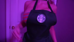 STARBUCKS BIMBO EMPLOYEE Gets FUCKED DURING SHIFT