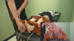 Cosplay Tickling: Hatsune Miku wrecked toetied facing up (multicamera Body-Feet)