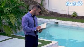Milf Wife Busted Masturbating Gets Her Pussy Pounded And Fucked Hard By Realtor
