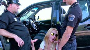 Blonde wife Tamara Dix savagely ravaged by two cops on a dirty mission.